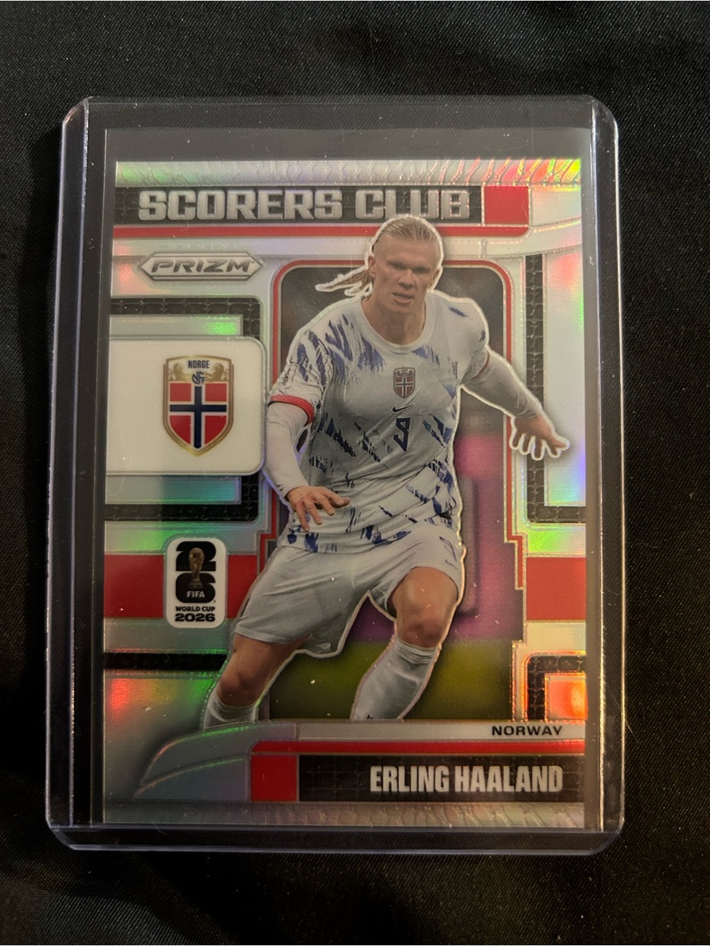 Scorers Club Soccer Card - White/Red Erling Haaland